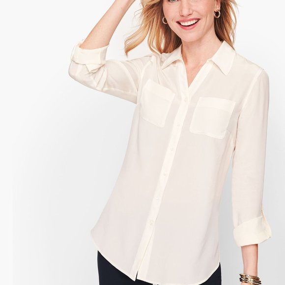 Talbots Tops Talbots Silk Blouse Poshmark